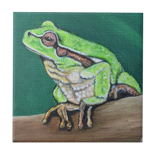 Tree Frog Painting Tile (Front)