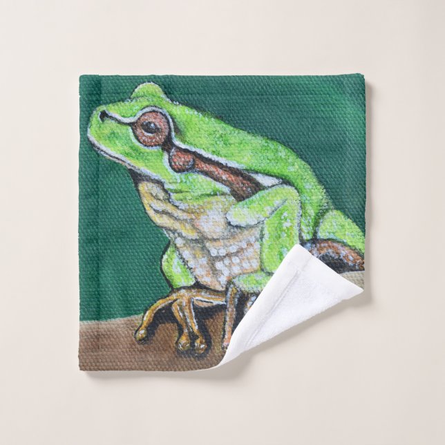 Tree Frog Painting Wash Cloth (Wash Cloth)