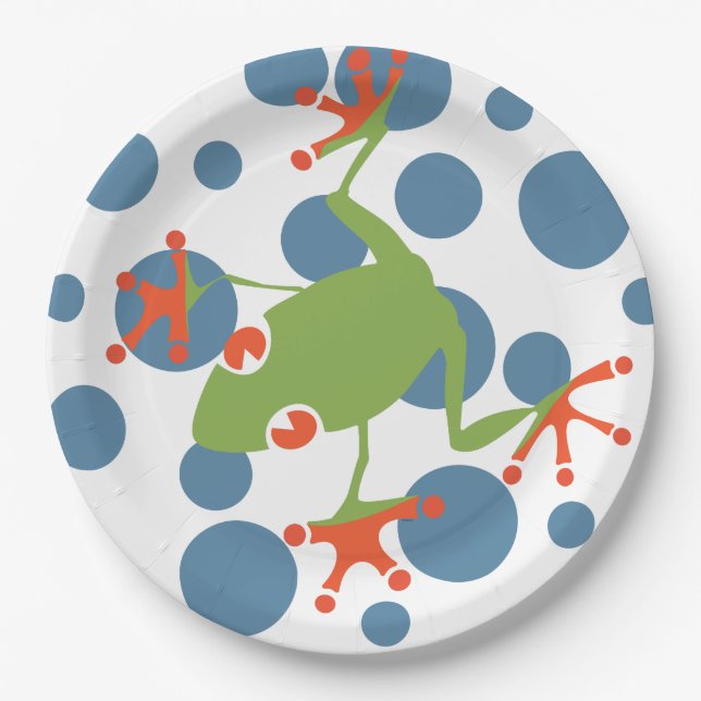 Tree Frog Paper Plate (Front)