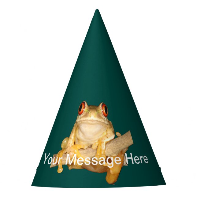 Tree Frog Party Hat (Front)