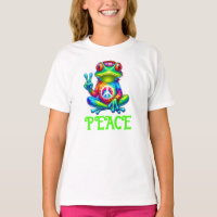 Tree Frog Peace Sign Tie Dye
