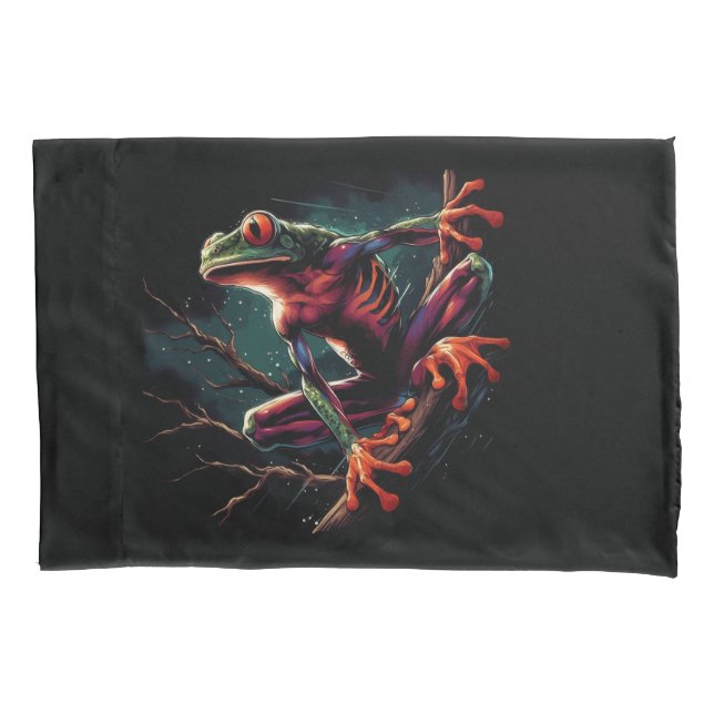 Tree frog pillowcase (Front)