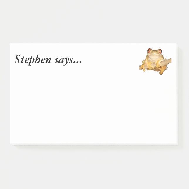 Tree Frog Post-it Notes (Front)