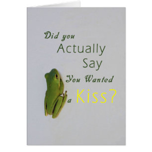 Tree Frog Romance Card