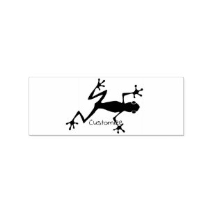 Tree Frog Silhouette Thunder_Cove Rubber Stamp