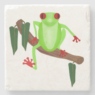 Tree Frog Stone Coaster