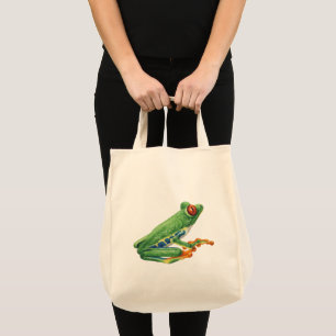 Tree frog tote bag
