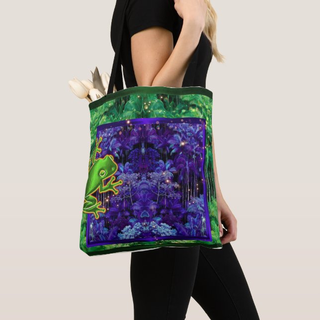 Tree Frog  Tote Bag (Close Up)