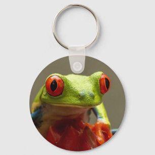 Tree Frog with Red Eyes in Costa Rica Keychain