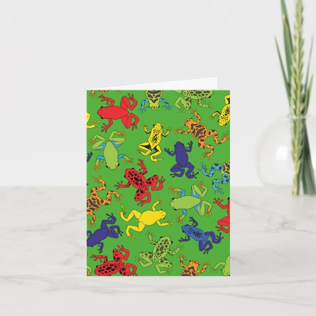 Tree Frogs Cute Kid's Stationary Cards (Front)
