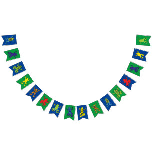 Tree Frogs Kids Birthday Cute Bunting Flags