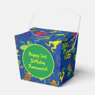 Tree Frogs Kids Birthday Cute Favor Box