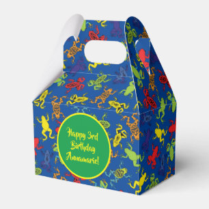 Tree Frogs Kids Birthday Cute Favor Box