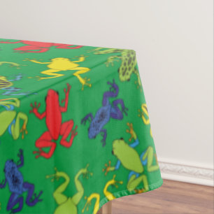 Tree Frogs Kids Birthday Cute Tablecloth