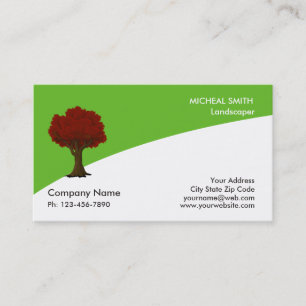 Tree Garden Lawn Care and Landscape Business Card