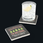 Tree Glisten and Children Listen to Nothing Teach Stone Coaster<br><div class="desc">Tree Glisten and Children Listen to Nothing Teacher</div>