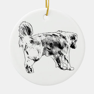 Tree-Glow Stride Charm Ceramic Ornament