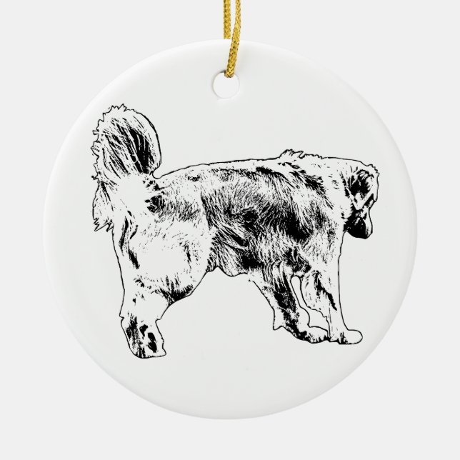 Tree-Glow Stride Charm Ceramic Ornament (Front)