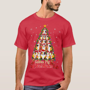 Tree Guinea Pig Christmas  Guinea Pig Christmas  T-Shirt