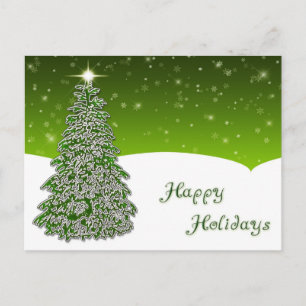Tree Happy Holidays Postcard
