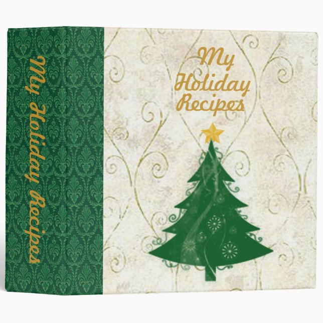 Tree Holiday Recipe Binder (Front/Spine)