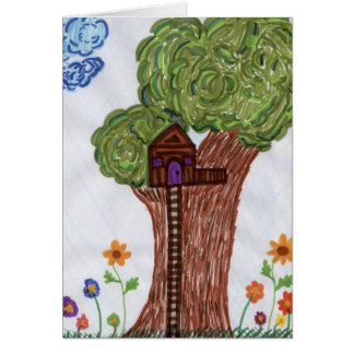 Tree House Blank Card