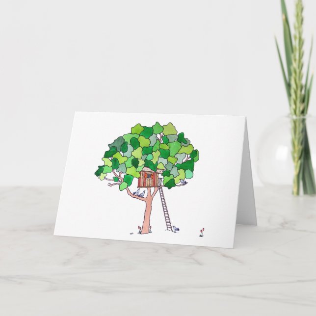 Tree House, Blank Card (Front)