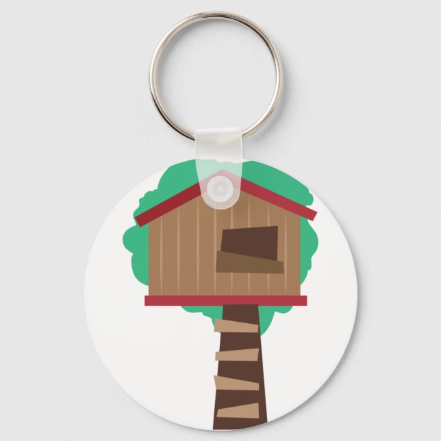 Tree House Keychain (Front)