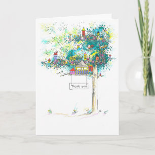 "Tree Houses" Thank You Card