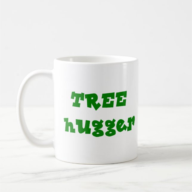 tree hugger coffee mug (Left)