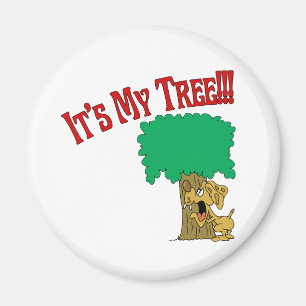 Tree Hugger Dog Magnet