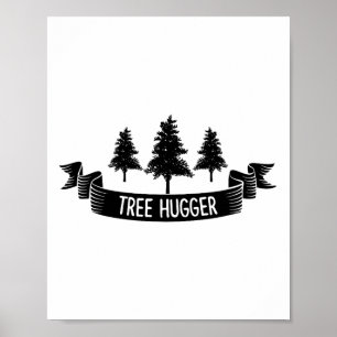 Tree Hugger Earth Day Poster