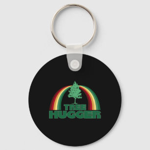 Tree Hugger Earth Day Tree Environmental Protectio Keychain