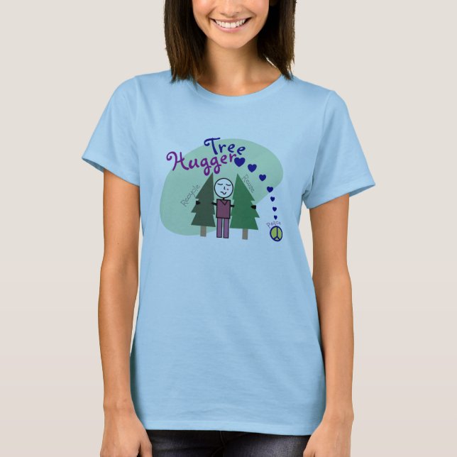 Tree Hugger for peace T-Shirt (Front)