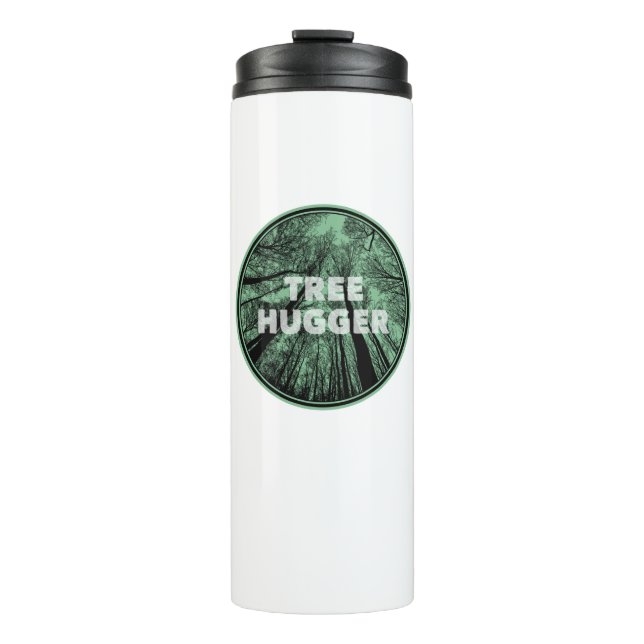 Tree Hugger Green Thermal Tumbler (Front)