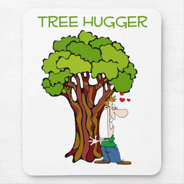 Tree Hugger - Guy Mouse Pad (Front)