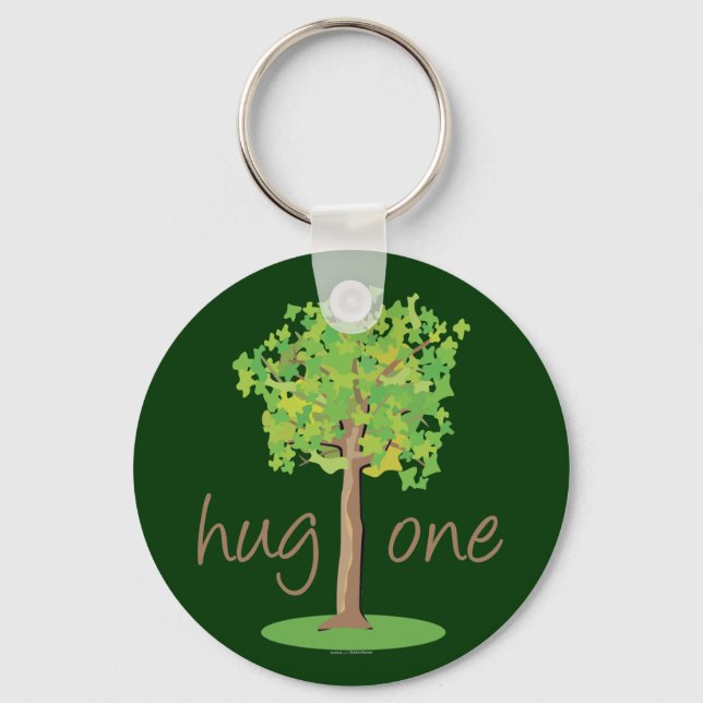 Tree Hugger Keychain (Front)