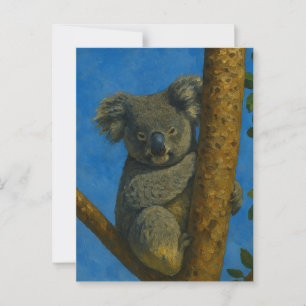 Tree Hugger – Koala in the Canopy Postcard