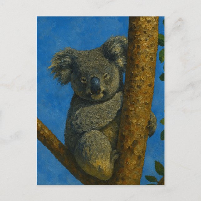 Tree Hugger – Koala in the Canopy Postcard (Front)