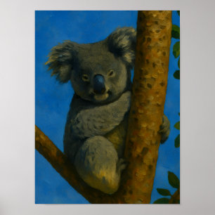 Tree Hugger – Koala in the Canopy Poster