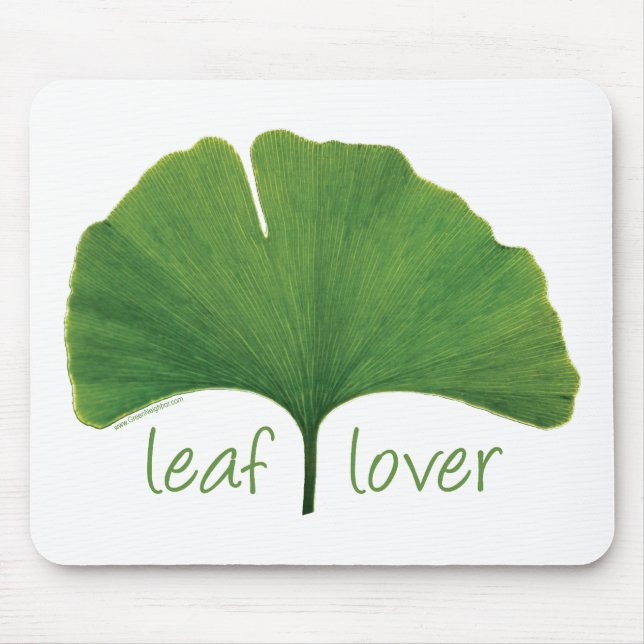 Tree Hugger, Leaf Lover - Ginkgo Mouse Pad (Front)