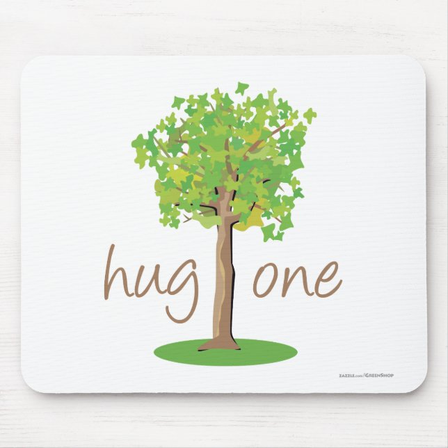 Tree Hugger Mouse Pad (Front)