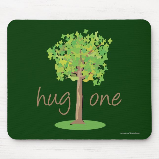 Tree Hugger Mouse Pad (Front)