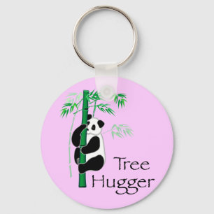 Tree Hugger Panda Keychain