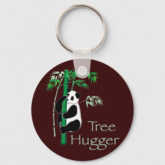 Tree Hugger Panda Keychain (Front)