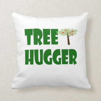 tree hugger pillow