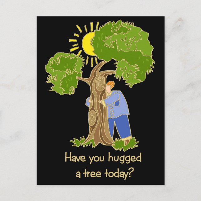 Tree Hugger Postcard (Front)