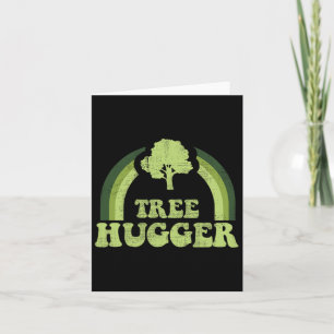 Tree Hugger Vintage Retro Nature Environmental Ear Card