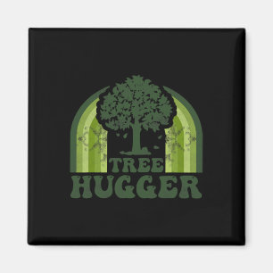 Tree Hugger Vintage Retro Nature Environmental Ear Magnet