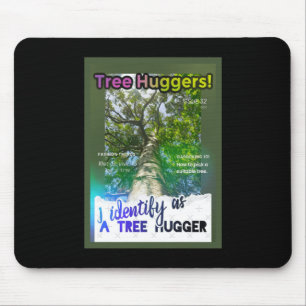 Tree Huggers Extraordinaire. Zine Cover  Mouse Pad